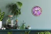 Holzuhr 30fi cm wanduhr - schwarze Spitzen - Lavendel Produktbild-Vorschau 2