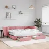 vidaXL Tagesbett Ausziehbar mit Schubladen Rosa 80x200 cm Produktbild-Vorschau 2