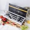 Set mit schwarzen Küchenmessern in einer Box, 4-teilig, Produktbild-Vorschau 2