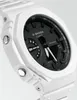 Close-up of a white Casio G-Shock watch with a black face. Produktbild-Vorschau