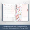 Family-Timer 2026 / A5+ / Fine Flowers Blue / Häfft-Verlag Produktbild-Vorschau 4