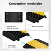Wiltec Passe cables à 5 canaux, 930 x 540 x 55 mm, capacité Voir les images du produit 5