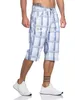 Herren 3/4  Kurze Hose Bermuda Shorts Karo Sommer /  Muster Produktbild-Vorschau 2