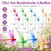 12er-Set Libellen-Clips, realistische Libellen & Produktbild-Vorschau 3