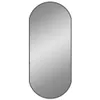 vidaXL Miroir mural noir 80x35 cm ovale Voir les images du produit 1