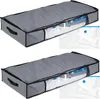 Relaxdays Unterbettkommode Vakuum 2er Set HBT 15x100x45 cm, Produktbild-Vorschau 1