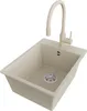 PRIMAGRAN Granitspüle Beige 38x50cm, Spülbecken 1 Becken + Produktbild-Vorschau 1