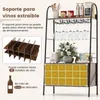 Stojan na víno COSTWAY do kuchyně s odnímatelným stojanem Náhled obrázku produktu 4