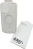 A clear iPhone case and its packaging are shown against a white background. Náhled obrázku produktu
