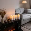 Lot de 4 bougies LED Relaxdays, H x P : 17,5 x 8 cm, flamme Voir les images du produit 2