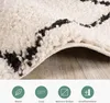 Volero - Teppich Hochflor - Grand Lines Creme Schwarz - Produktbild-Vorschau 2