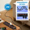 DEWENWILS 2M Steckdosenleiste mit 2 USB, 6 Fach Produktbild-Vorschau 9