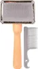 TRIXIE Softbürste, Holzgriff / Metallborsten, 9 x 13 cm Produktbild-Vorschau 4