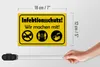 Blechschild Hinweis 18x12cm Infektionsschutz Wir machen mit Produktbild-Vorschau 5