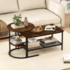 COSTWAY Set da 2 tavolini: tavolino da salotto con Anteprima dell’immagine prodotto 2