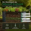 HomeLuxWorld Hochbeet Metall 160x80x80 cm Anthrazit Produktbild-Vorschau 5