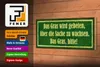 Holzschild Spruch 27x10cm Gras wird gebeten zu wachsen Produktbild-Vorschau 4