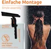 ECENCE Duschabzieher Schwarz Silikon, Duschwischer mit Produktbild-Vorschau 4