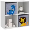 ZONEKIZ Kinderregal Bücherregal mit 2 Aufbewahrungsboxen Produktbild-Vorschau 1