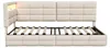 Lit rembourré ProximaX 90 x 200 cm, beige, avec LED RGB et Voir les images du produit 14