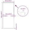 vidaXL Sprchová roleta s kazetou 100x240 cm šírka látky 96 Náhľad obrázku produktu 7