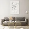 Bilder auf glas - Einteilig - Linie Frau Linie - 80x120cm - Produktbild-Vorschau 7