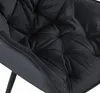 DELUKE® Esszimmerstuhl VIVI - Schwarz Samt, Metall | Produktbild-Vorschau 6