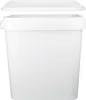 Eimer mit Deckel 5,4l Weiß Eckig | Kunststoff Eimer Produktbild-Vorschau 5