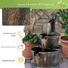 COSTWAY Fontaine de jardin avec pompe à eau, Fontaine Voir les images du produit 11