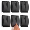 TECBULL® 6 Handtuchklemmen Edelstahl, schwarz matt , Produktbild-Vorschau 1
