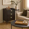 Komoda HWC-O39, szafka wysoka, 3 szuflady melamina MDF Podgląd zdjęcia produktu 9