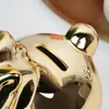 Sparschwein aus Keramik, Goldspiegel, 18x10,5 cm Produktbild-Vorschau 4
