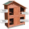 Mucola králikáreň 4 boxy chovné drevené králikáreň malé Náhľad obrázku produktu 5