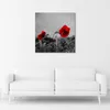 Leinwandbild rote mohnblumen und getreide 60x60 cm Feeby Produktbild-Vorschau 2