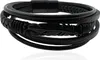 MARTIN1985 Hochwertiges Echtleder Feder Armband Uni Damen Produktbild-Vorschau 1
