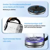 Collage of images showing features of a kettle. Produktbild-Vorschau