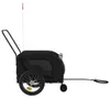 vidaXL Fahrradanhänger Hunde Schwarz Oxford-Gewebe und Produktbild-Vorschau 5
