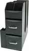 A black desk organizer with drawers and compartments. Náhľad obrázku produktu