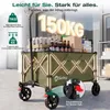 Sekey Bollerwagen faltbar 150 kg mit Bremsen, klappbarer Produktbild-Vorschau 5