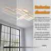 Smart LED Deckenleuchte 90x60cm, Moderne Geometrische Produktbild-Vorschau 5