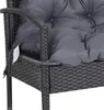 2 Sitzer Bankauflage 100 x 98 x 8 cm Sitzkissen mit Bändern Produktbild-Vorschau 8