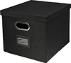 Aufbewahrungsbox für Hängeregister passend für Kallax im DIN A4 Format in Schwarz Produktbild-Vorschau