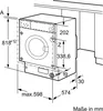 Lave-linge Bosch WIW28443 Capacité 8 kg 1400 tr/min LxHxP Voir les images du produit 10