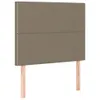 The Living Store Bettgestell mit Kopfteil Taupe 90x190 cm Produktbild-Vorschau 8