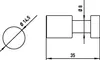 EMCO Passion Gancio, 35 x Dm14,5 mm, cromato, 1 pz. Anteprima dell’immagine prodotto 4