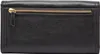 A black leather wallet with a gold zipper. Produktbild-Vorschau