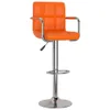 vidaXL Tabouret de bar 2 pcs. Simili cuir orange Voir les images du produit 3