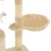 vidaXL Katzen-Kratzbaum mit Sisal-Säulen 138 cm Beige Produktbild-Vorschau 6