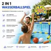 Gioco acquatico 2 in 1 con canestro da basket e porta da Anteprima dell’immagine prodotto 4