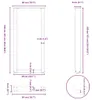 vidaXL Bartischbeine U-Form 2 Stk. Schwarz 50x(100-101) cm Produktbild-Vorschau 7